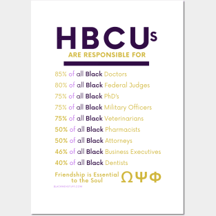 HBCUs are responsible for… DIVINE 9 (OMEGA PSI PHI 2) Posters and Art